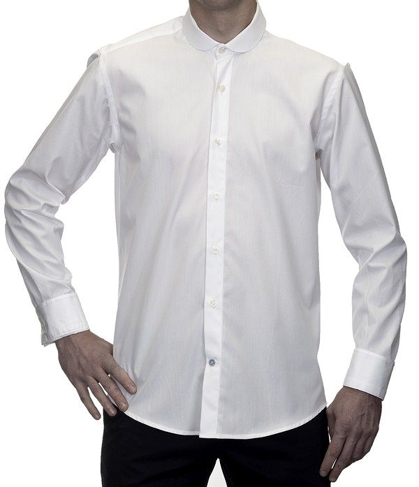 camisa blanca cuello bebe